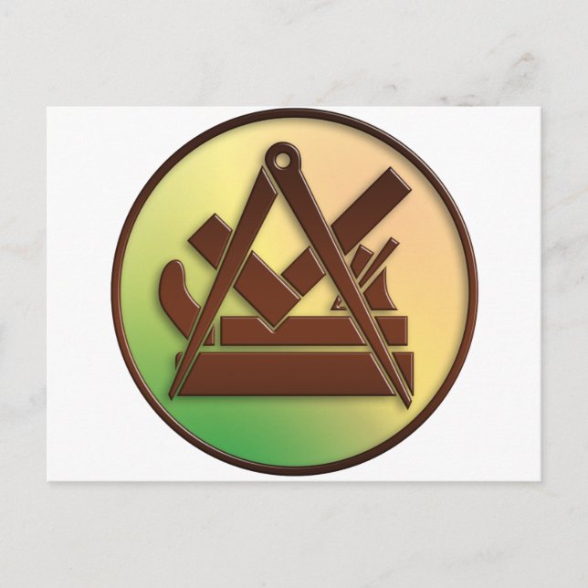 Carte Postale symbole du charpentier (Devant)