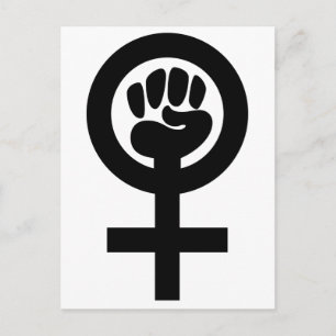 Carte Postale Symbole du pouvoir des femmes