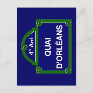 Carte Postale Symbole du Quai d'Orléans, Paris