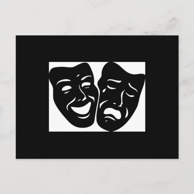 Carte Postale Symbole du théâtre (Devant)