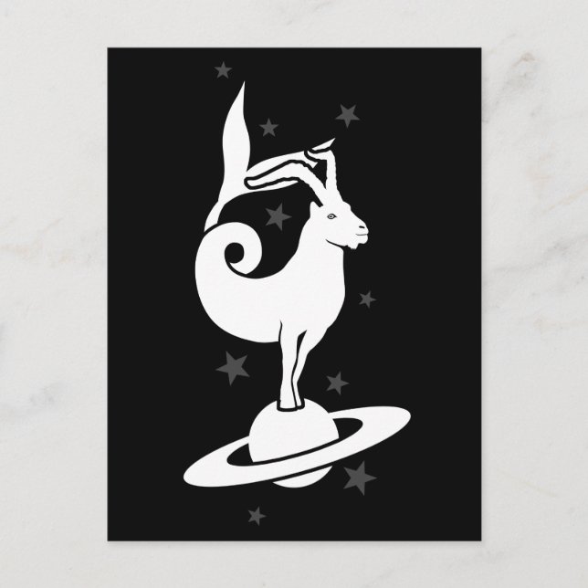 Carte Postale Symbole du zodiaque de Capricorne (Devant)