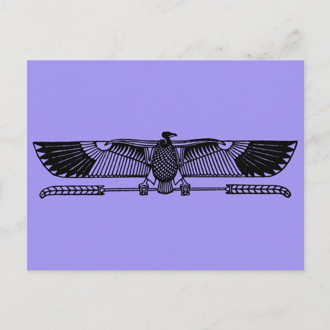 Carte Postale Symbole égyptien : Vautour (Devant)