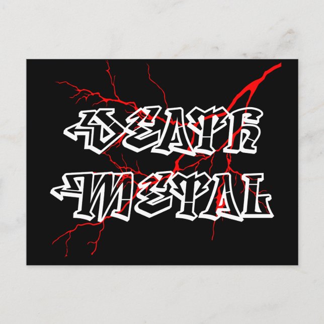 Carte Postale Symbole en métal mort (Devant)