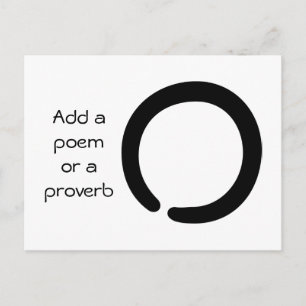 Carte Postale Symbole Enso de l'infini