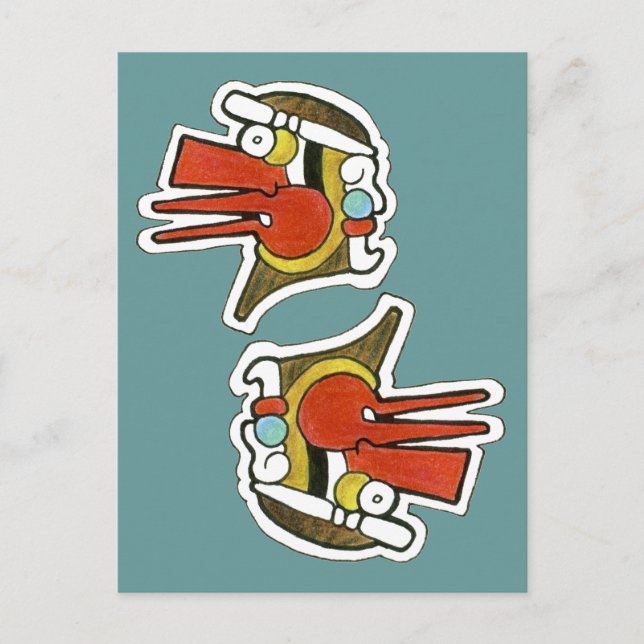 Carte Postale Symbole éolien maya (Devant)