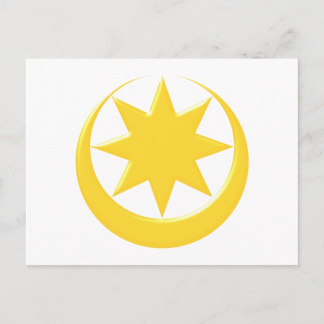 Carte Postale Symbole étoile Astarte (Devant)