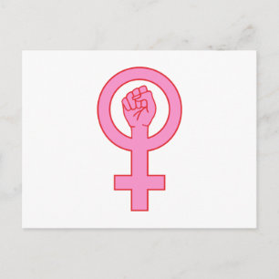 Carte Postale Symbole féminin à la main