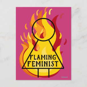 Carte Postale Symbole féministe flamboyant Ginsburg 9