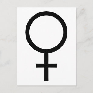 Carte Postale Symbole genre féminin