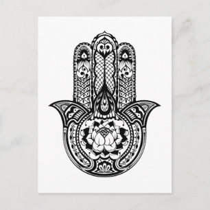 Carte Postale Symbole Hamsa inspiré