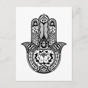 Carte Postale Symbole Hamsa inspiré