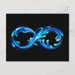 Carte Postale Symbole Infini d'Eau Claire et Froide