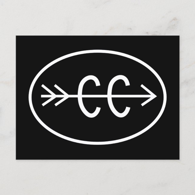 Carte postale Symbole inter-pays (Devant)