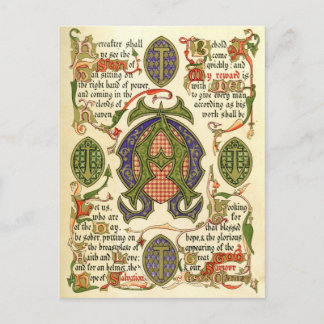 Carte Postale Symbole lumineux représentant la fête de l'Avent