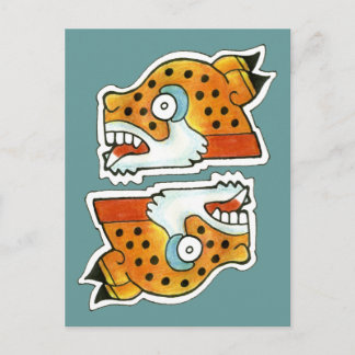 Carte Postale Symbole maya Jaguar