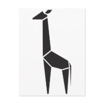 Symbole moderne de la girafe noire