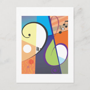 Carte Postale Symbole musical