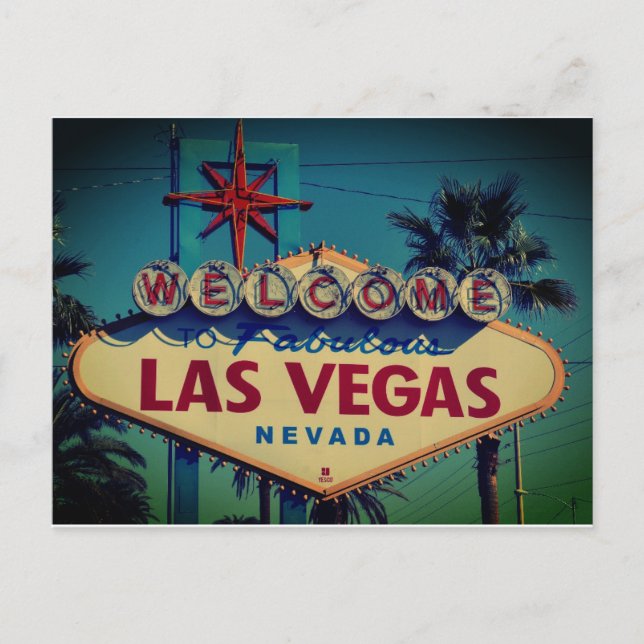 Carte Postale SYMBOLE NEON DE Las Vegas (Devant)