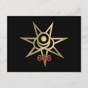 Carte Postale Symbole occulte septagramme
