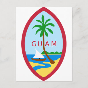 Carte Postale Symbole officiel de Guam sur les armoiries