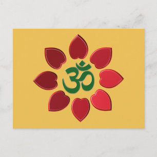 Carte Postale symbole Om