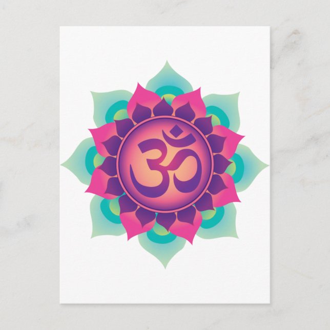 CARTE POSTALE SYMBOLE OM (Devant)