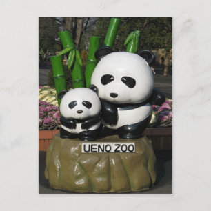 Carte Postale SYMBOLE Panda DU Zoo D'Ueno