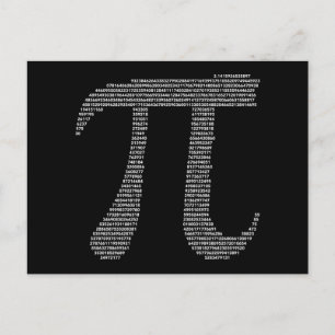 Carte postale Symbole Pi