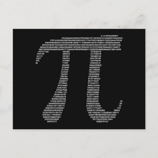 Carte postale Symbole Pi