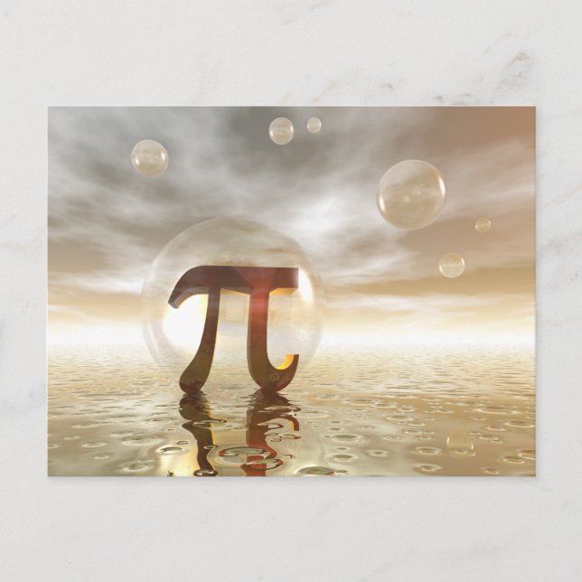 Carte postale Symbole pi (Devant)