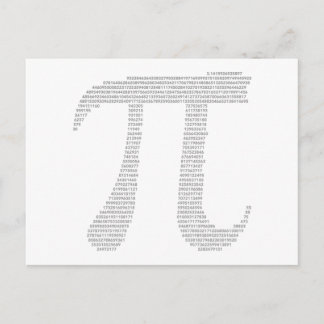 Carte postale symbole Pi