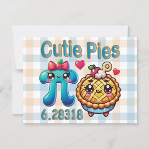 Carte Postale Symbole Pi mignon et pie Pie Pie Pie