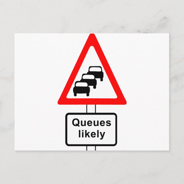 Carte Postale Symbole probable des files d'attente (Devant)