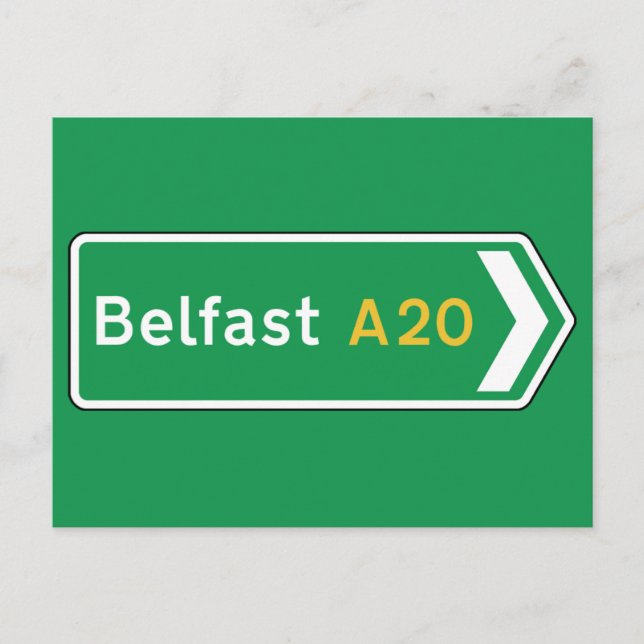 Carte Postale SYMBOLE ROUTIER DE Belfast, UK (Devant)