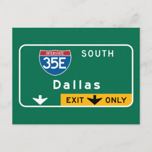 Carte Postale SYMBOLE ROUTIER DE Dallas, TX