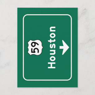Carte Postale SYMBOLE ROUTIER DE Houston, TX