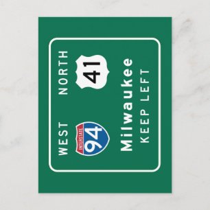 Carte Postale SYMBOLE ROUTIER DE Milwaukee