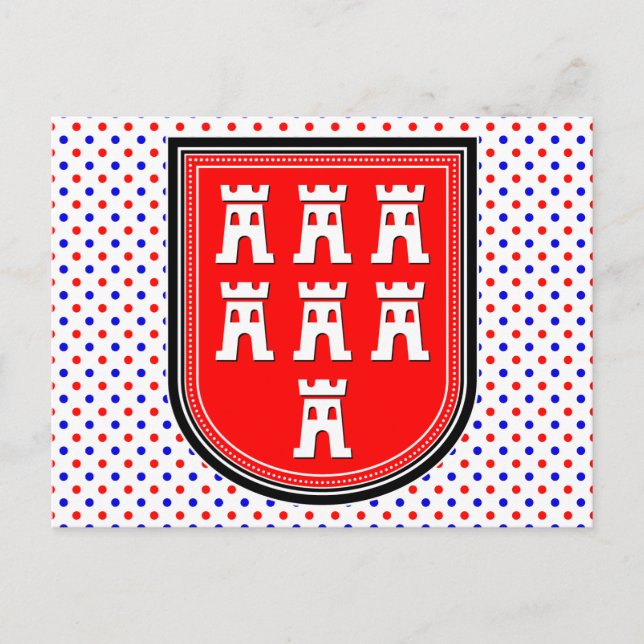 Carte Postale SYMBOLE Saxe (Devant)