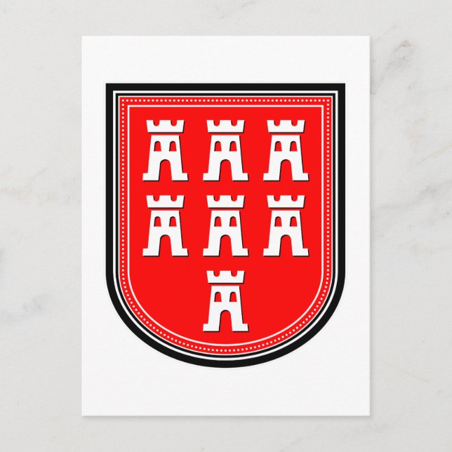 Carte Postale SYMBOLE Saxe (Devant)