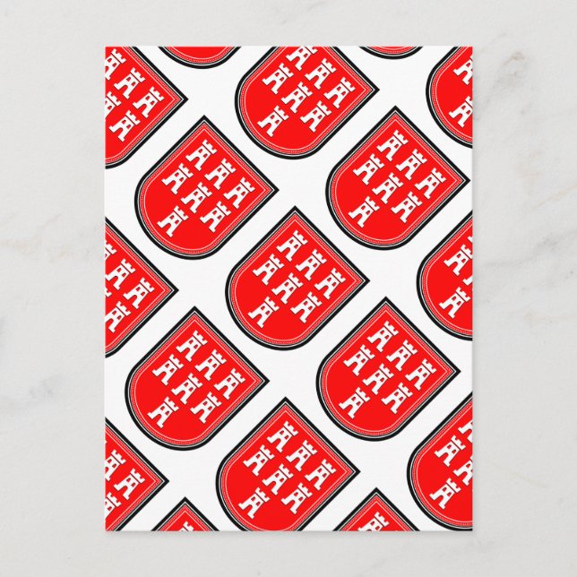 Carte Postale SYMBOLE Saxe (Devant)