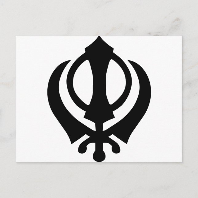 Carte Postale Symbole sikh Khanda (Devant)