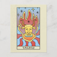 Symbole Taurus Zodiac Art Abstrait Vintage