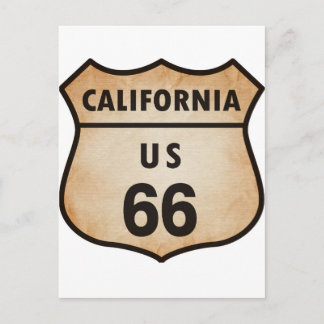 Carte Postale Symbole U.S. ROUTE 66