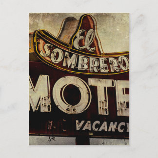 Carte Postale Symbole vintage du Motel El Sombrero