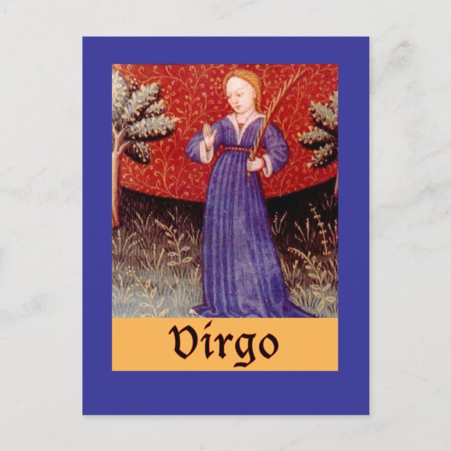 Carte Postale Symbole Virgo Zodiac (Devant)