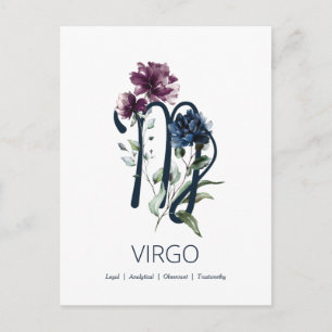 Carte Postale Symbole Virgo Zodiac