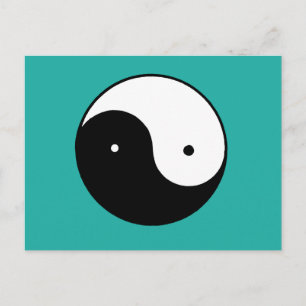 Carte Postale SYMBOLE YIN Yang