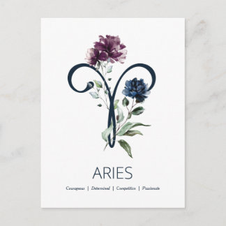 Carte Postale SYMBOLE Zodiaque D'Aries