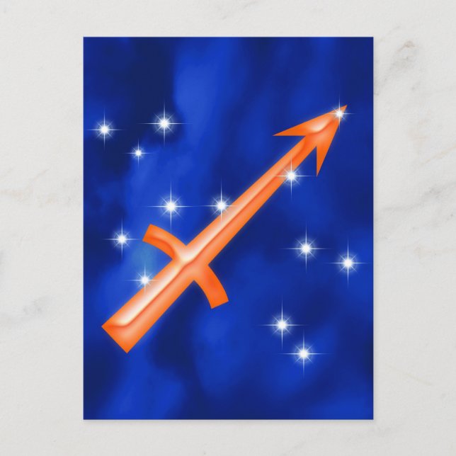 Carte Postale Symbole zodiaque Sagittarius (Devant)