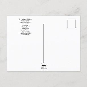 Carte postale Symboles d'anniversaire de mars